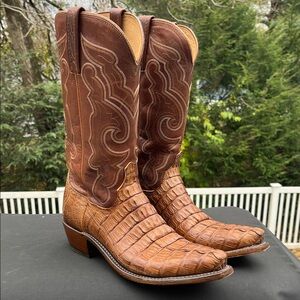 Lucchese Franklin hornback caiman tail, 8.5D